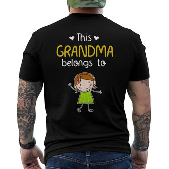 Personalized Papa Doodle FD Back Print T-Shirt - Thegiftio UK