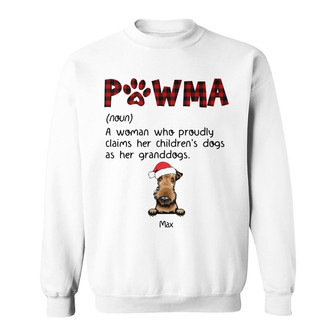 Personalized Pawma Definition Grandma Dog Christmas Sweatshirt - Thegiftio UK
