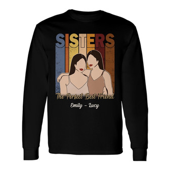 Personalized Perfect Friends Long Sleeve Shirt - Thegiftio UK