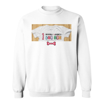 Personalized Reason I Love Being Dog Mom Pattern Sweatshirt - Thegiftio UK
