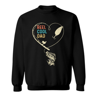 Personalized Reel Cool Fishing Dad Grandpa Sweatshirt - Thegiftio UK