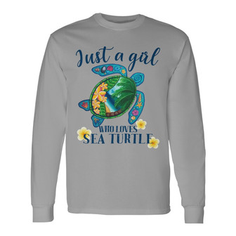 Personalized Sea Turtle Women White Long Sleeve Shirt - Thegiftio UK