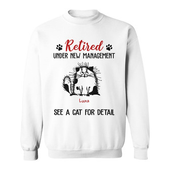 Personalized See Cat For Details Sweatshirt - Thegiftio UK