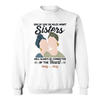 Personalized Side By Side Friends Sweatshirt - Thegiftio UK