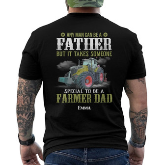 Personalized Someone Special To Be Farmer Dad Back Print T-Shirt - Thegiftio UK
