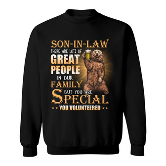 Personalized Son-in-Law Bear Sweatshirt - Thegiftio UK