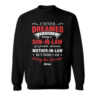 Personalized Son-in-law Mother-in-law Sweatshirt - Thegiftio UK
