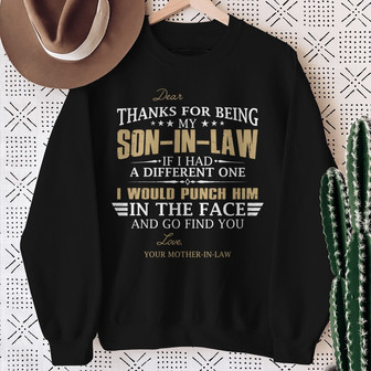 Personalized Son-in-Law Sweatshirt - Thegiftio UK