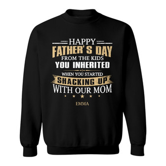 Personalized Step Dad Happy Father Day Sweatshirt - Thegiftio UK