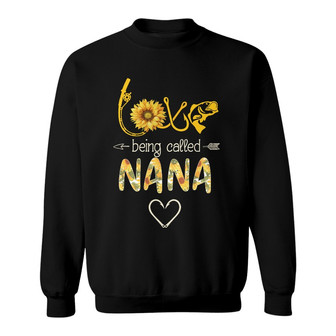 Personalized Sunflower Fishing Mom Grandma Sweatshirt - Thegiftio UK