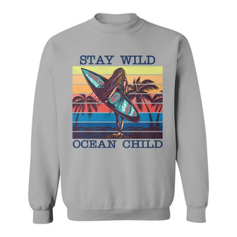 Personalized Surfing Ocean Child White Sweatshirt - Thegiftio UK