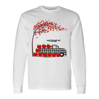 Personalized Teacher Apple Squad Long Sleeve Shirt - Thegiftio UK