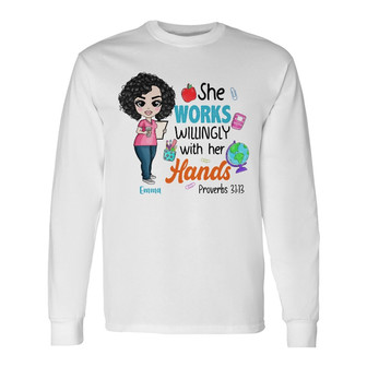Personalized Teacher Back To School Long Sleeve Shirt - Thegiftio UK