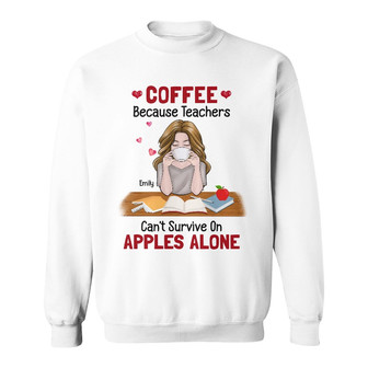 Personalized Teacher Coffee Sweatshirt - Thegiftio UK
