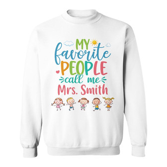 Personalized Teacher Favorite People Sweatshirt - Thegiftio UK