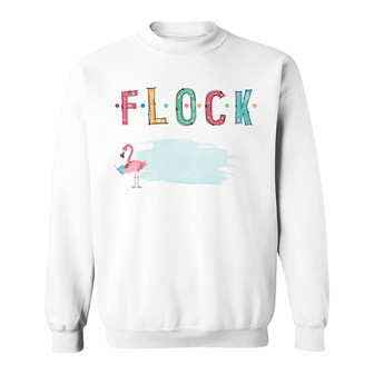Personalized Teacher Flamingo Flock Sweatshirt - Thegiftio UK