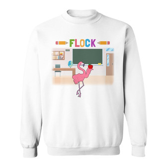Personalized Teacher Flamingo Sweatshirt - Thegiftio UK