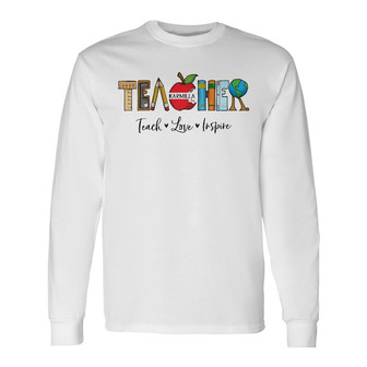 Personalized Teacher Long Sleeve Shirt - Thegiftio UK