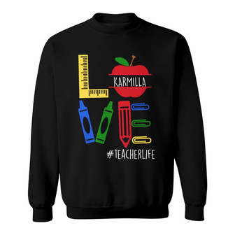 Personalized Teacher Love Sweatshirt - Thegiftio UK