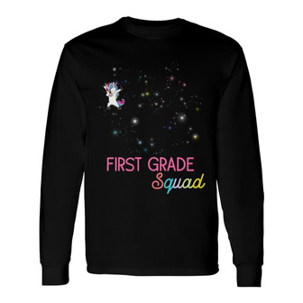 Personalized Teacher Squad Besties Unicorn Long Sleeve Shirt - Thegiftio UK