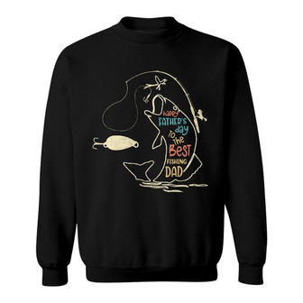 Personalized The Best Fishing Dad Grandpa Sweatshirt - Thegiftio UK