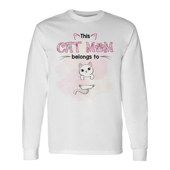 Personalized This Cat Mom Long Sleeve Shirt - Thegiftio UK