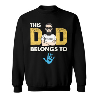 Personalized This Dad Grandpa Belong To Sweatshirt - Thegiftio UK