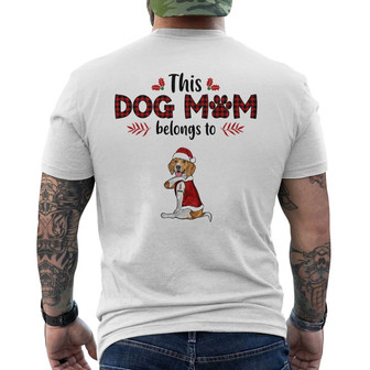 Personalized This Dog Mom Belongs To Back Print T-Shirt - Thegiftio UK