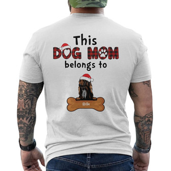 Personalized This Dog Mom Belongs To Back Print T-Shirt - Thegiftio UK