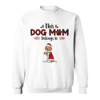 Personalized This Dog Mom Belongs To Sweatshirt - Thegiftio UK