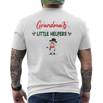 Personalized This Grandma Christmas Back Print T-Shirt - Thegiftio UK