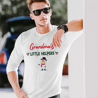 Personalized This Grandma Christmas Long Sleeve Shirt - Thegiftio UK