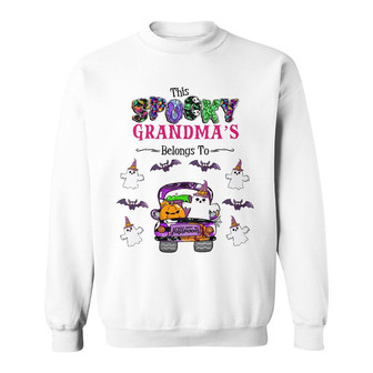 Personalized This Spooky Grandma Fall Halloween Sweatshirt - Thegiftio UK