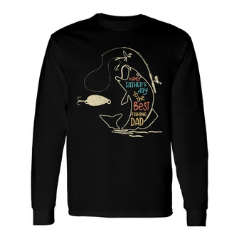 Personalized To My Fishing Dad Grandpa Long Sleeve Shirt - Thegiftio UK