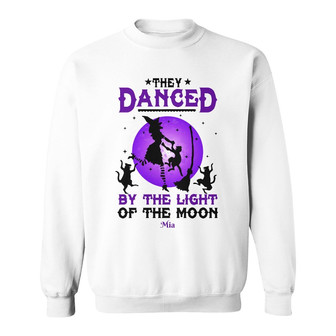 Personalized Witch Cat Fall Halloween Sweatshirt - Thegiftio UK