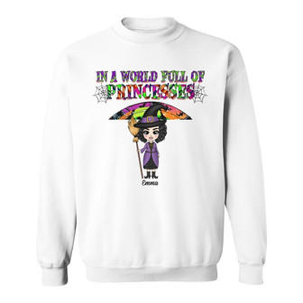 Personalized Witch Fall Halloween Rainbow Sweatshirt - Thegiftio UK