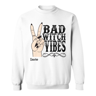 Personalized Witch Fall Halloween Sweatshirt - Thegiftio UK