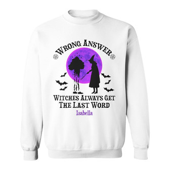 Personalized Witch Fall Halloween Sweatshirt - Thegiftio UK