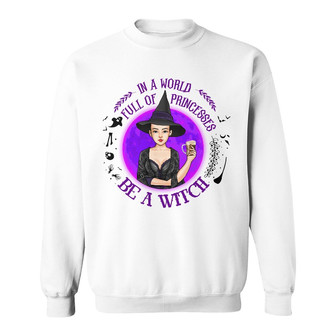 Personalized Witch Fall Halloween Sweatshirt - Thegiftio UK