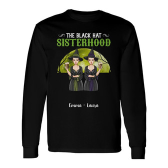 Personalized Witch Friends Fall Halloween Long Sleeve Shirt - Thegiftio UK