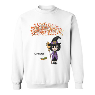 Personalized Witch Mom Grandma Fall Halloween Sweatshirt - Thegiftio UK