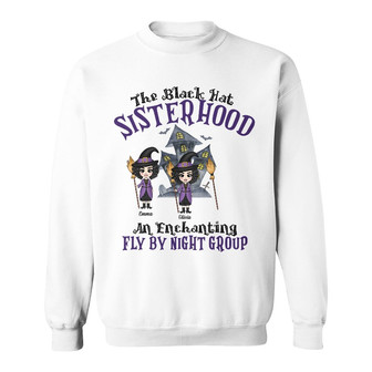 Personalized Witches Friends Fall Halloween Sweatshirt - Thegiftio UK