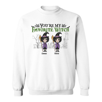 Personalized Witches Friends Fall Halloween Sweatshirt - Thegiftio UK