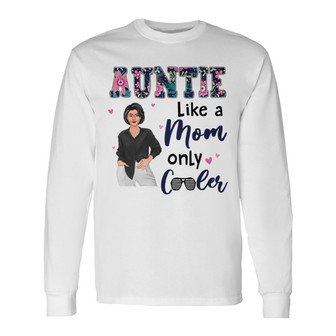 Posing Aunt Personalized Long Sleeve Shirt - Gift for Family - Thegiftio UK