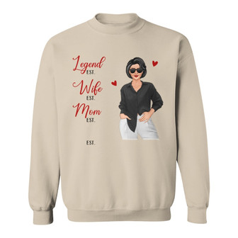 Posing Grandma The Legend Custom Sweatshirt - Gift for Grandma - Thegiftio UK