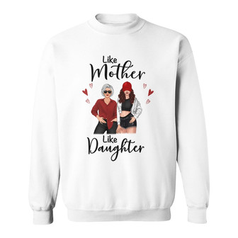 Posing Mother And Daughter Custom Sweatshirt - Gift for Mom - Thegiftio UK