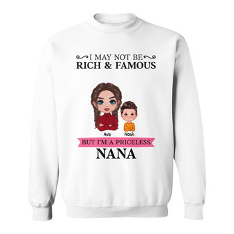 Priceless Grandma Nana Doll & Kids Custom Sweatshirt - Gift - Thegiftio UK