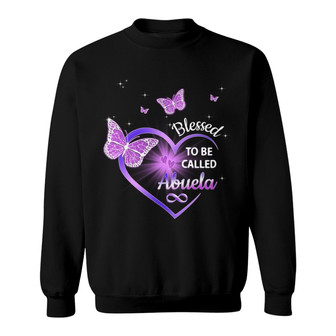 Purple Heart Butterflies Custom Sweatshirt - Gift for Family - Thegiftio UK