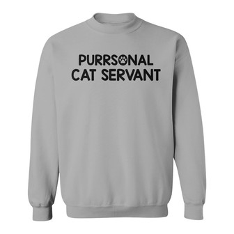 Purrsonal Cat Servant Custom Sweatshirt - Gift for Cat Lovers - Thegiftio UK