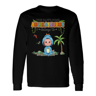 Rawrsome Mom Grandma Belongs To Custom Long Sleeve Shirt - Thegiftio UK